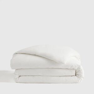 NWOT Quince Organic Brushed Cotton Duvet Cover King/Cal King White 0007